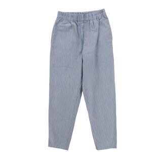 Samansa Mos2 Japan Blue White Striped Pants Elastic Waist One Size